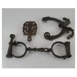 SHACKLES,  LAMP HOOKS, TRIVET