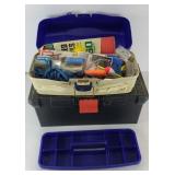 BOX OF FISHING LURES & SUPPLIES