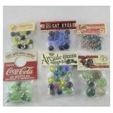 (6) PKGS MARBLES & SHOOTERS