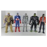 (5) MARVEL ACTION FIGURES