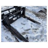 NEW HLA PALLET FORKS FOR SKID STEER - BLACK