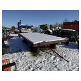 FLAT BED HAY WAGON