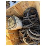 CRATE OF STEEL & RUBBER ROW CLEANERS