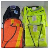SAFETY GLASSES, VEST & HATS