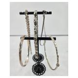 (5) STERLING SILVER BRACELETS