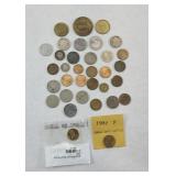FOREIGN COINS AND TOKENS