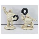 (2) CAST IRON MICHELIN PAPERWEIGHTS