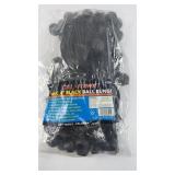 (100) 6 INCH BLACK BALL BUNGEE
