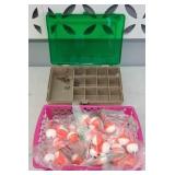 TACKLE BOX, FISHING BOBBINS