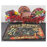 DOOR MAT, TAILGATERS SIGN & CARDBOARD SIGNS