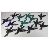 (13) LASER CUT METAL HUMMINGBIRDS