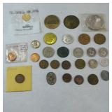 FOREIGN COINS AND TOKENS