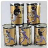 (5) ROOKIE CLASS COLLECTOR CANS WITH CARDS