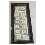 (7) $2 BILLS CONSECUTIVE SN, UNCIRCULATED 2017A