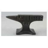 JOHN DEERE CAST IRON ANVIL PAPERWEIGHT