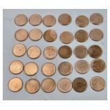 (30) BLANK COIN PLANCHETS FOR PENNIES