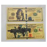 FANTASY GOLD FOIL CERTIFICATES - STAR WARS