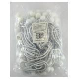 (100) 6 INCH WHITE BUNJIES