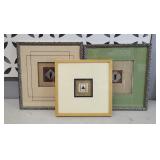 (3) ABBIE PARMELE FRAMED ART PIECES