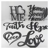 (7) LASER CUT METAL SIGN