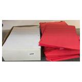 RED & WHITE 3 HOLE LETTER SIZED PAPER