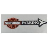 HARLEY DAVIDSON CAST IRON PARKING SIGN
