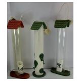(3) BIRD FEEDERS
