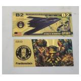 (2) GOLD FOIL COLLECTOR CERTIFICATES