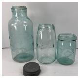 (2) ANTIQUE CRANDALL & CODLEY FRUIT JARS