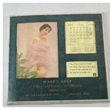 1962 GOLF OIL GAS STATION LEBANON IND CALENDAR