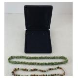 (2) STONE NECKLACES