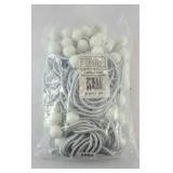 (100) WHITE 6 INCH BUNGEE BALLS