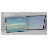 (2) ABBIE PARMELE OIL ON CANVAS