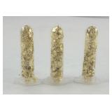 (3) GOLD FLAKE SHAVINGS