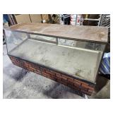 ANTIQUE DISPLAY COUNTER