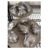 (2) NORDIC WARE BUNNY MOLDS