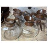 (4) COFFEE POTS