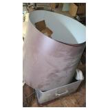ALUMINUM TANK W/ USED ELECTRICAL PARTS