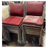 (12) VINTAGE STACKING CHAIRS