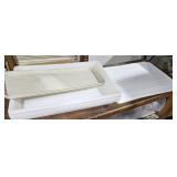 (3) PLASTIC STORAGE BINS & MORE