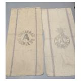 (2) FEED & SEED SACKS
