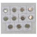 (11) V NICKELS 1900-1912