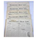 EARLY 1900s FRANKFORT HIGH LIFE NEWSPAPER