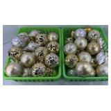 SILVER & GOLD COLORED ORNAMENTS