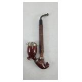 (2) VINTAGE PIPE BOWLS & (1) STEM