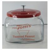 TOM TOASTED PEANUT JAR W/ LID