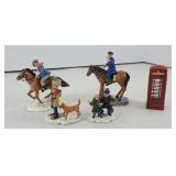 (5) LEMAX CHRISTMAS FIGURINES & ACCESSORIES