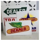 (3) SEED CORN ADVERTISING SIGNS