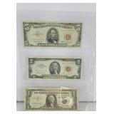 (3) VINTAGE BILLS