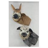 (2) HAND PUPPETS: DONKEY & LAMB